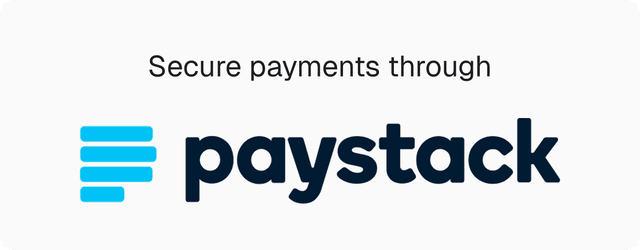 Secure payments through Paystack